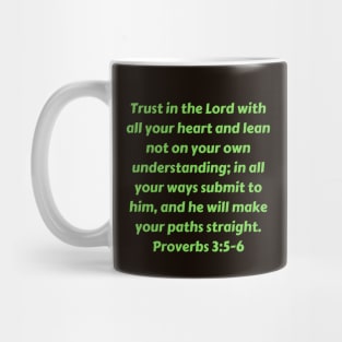 Bible Verse Proverbs 3:5-6 Mug